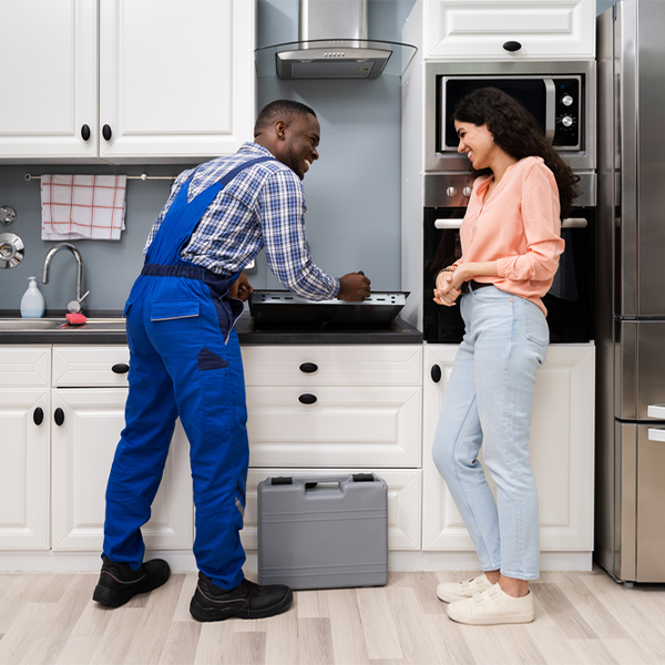 what kind of warranty do you offer on your cooktop repair services in Russellville